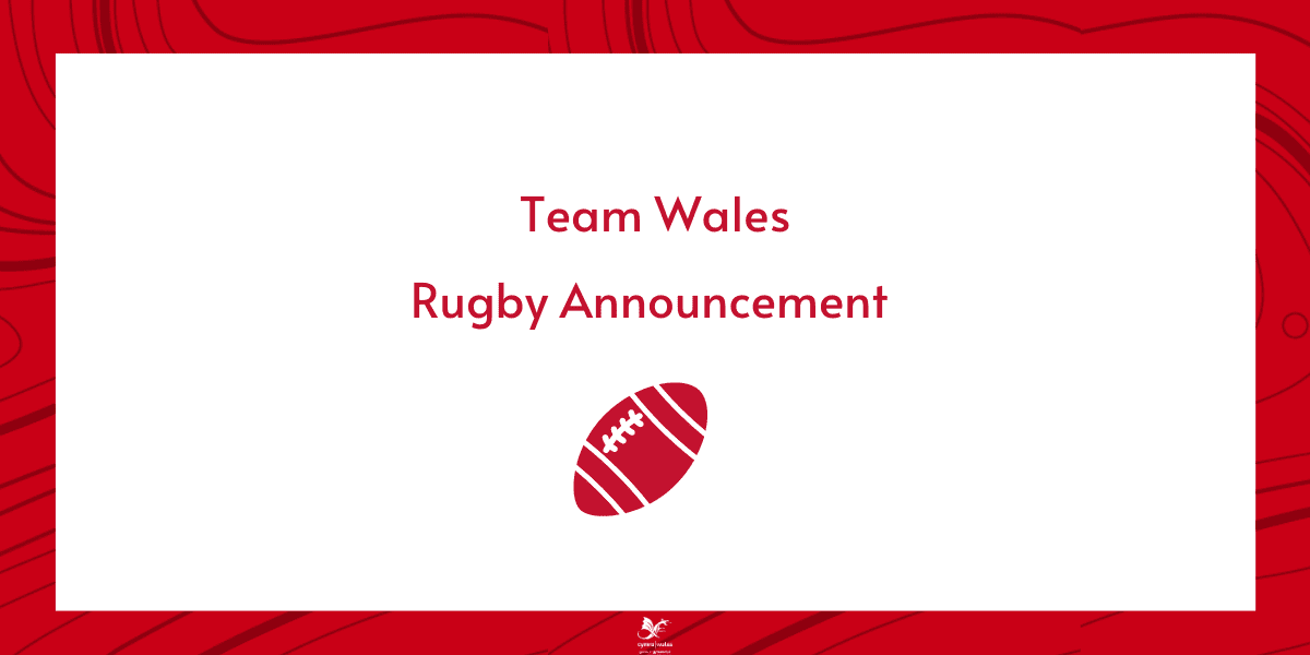 Team Wales Rugby announcement